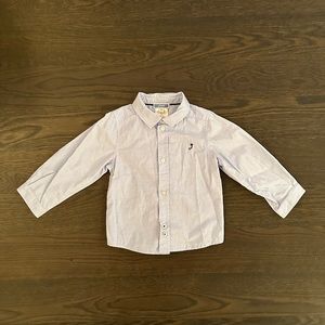 🛍️ Jacadi Boys Blue Button Down Oxford Shirt